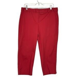 Talbots Red/Pink Spring/Summer Cropped Signature Pants Sz 14P